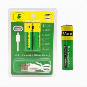 ekd 0135 2 pcs type c rechargeable batteries aaa aa