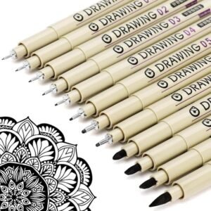 ekd 0226 12pcs fineliner art pen set