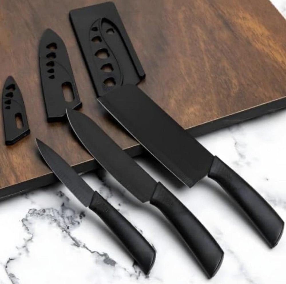ekd 0228 black stainless steel knife set 3pcs ekd 0228 black stainless steel knife set 3pcs