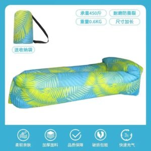 ekd 0254 inflatable lounger sofa chair green blue