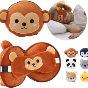 ekd 0255 travel pillow set with eye mask