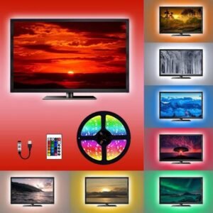 ekd 0364 5m rgb led strip light for tv backlight