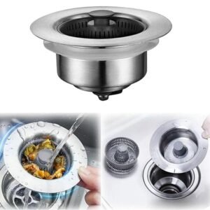 ekd 0447 3 in 1 kitchen sink drain strainer stopper
