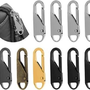 ekd 0633 metal pull replacement zipper only black
