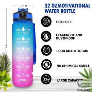ekd 0678 timer motivational water bottle